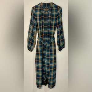 NWT Pendleton Long-Sleeve Button-Up Plaid Dress, size: small